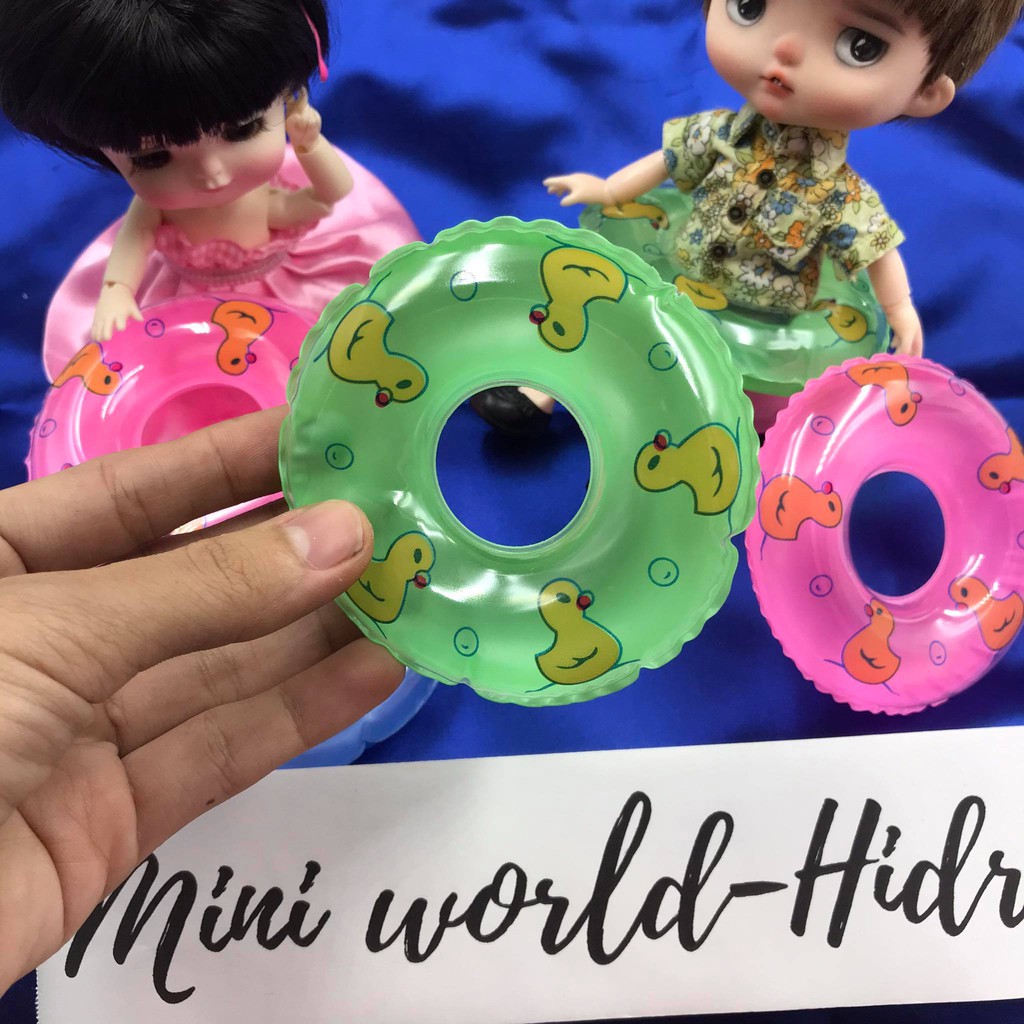 Tiny mini swimming floats for BJD dolls 1/8 barbie scale toy Shopee