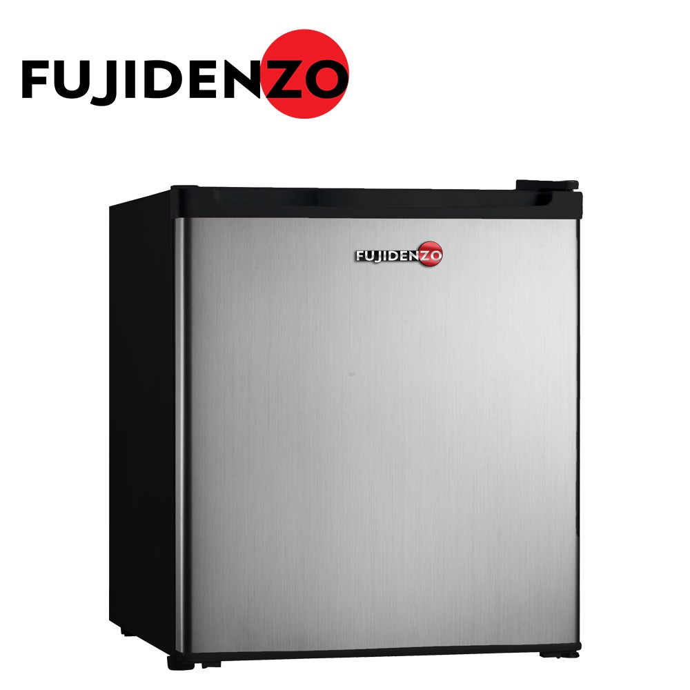 Fujidenzo 1 8 Cu Ft Personal Refrigerator RB 18HS Stainless Steel 