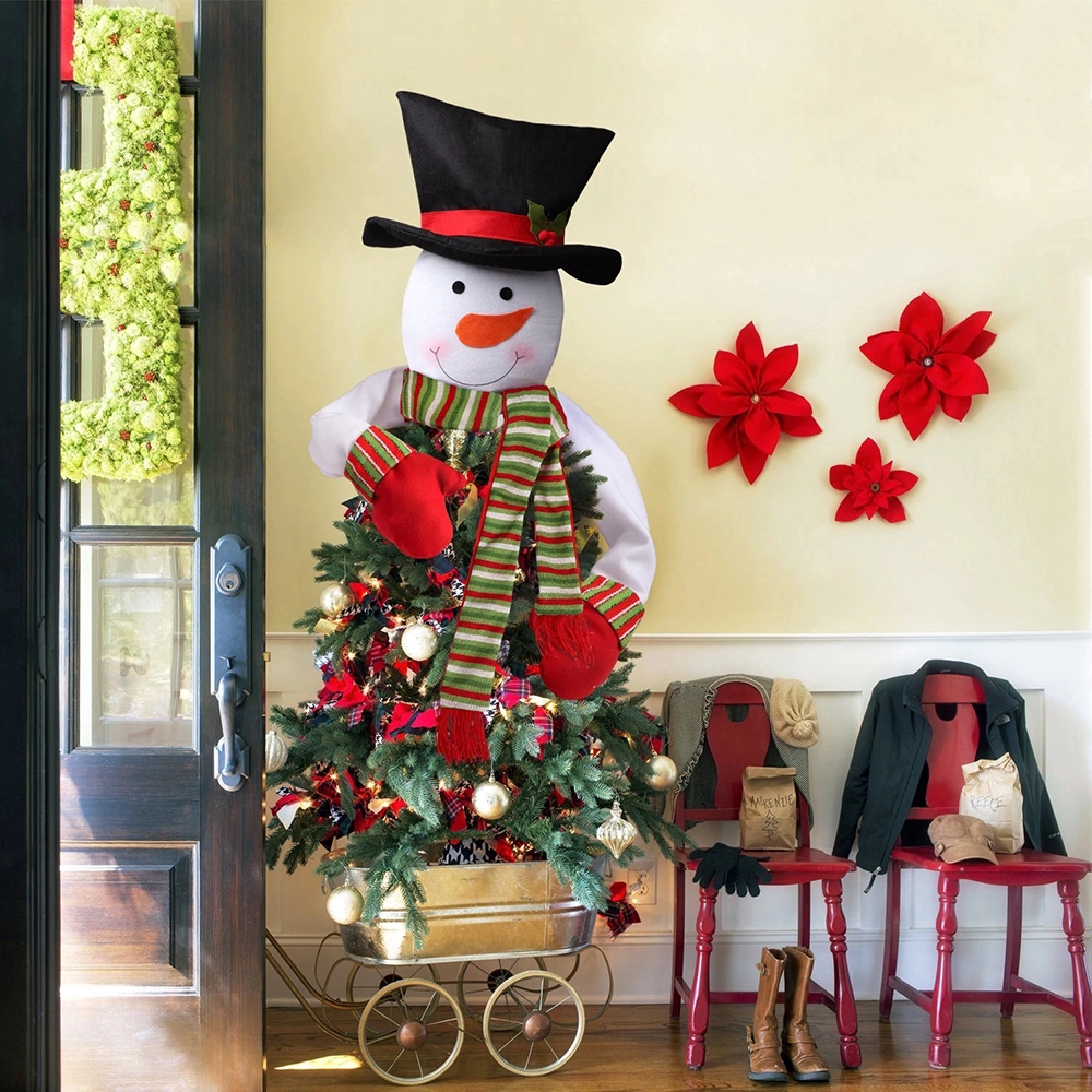 Snowman Christmas Tree Topper Decoration Tree Ornament Ap Shopee