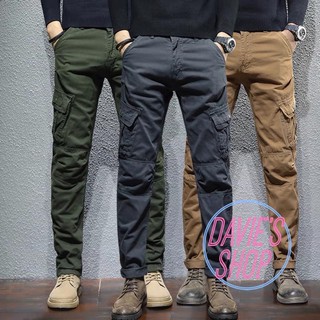 Men’s 6 Pocket Cargo Pants 4 Colors Maong Pants for Men Lalaki Makapal Tela Six Pocket