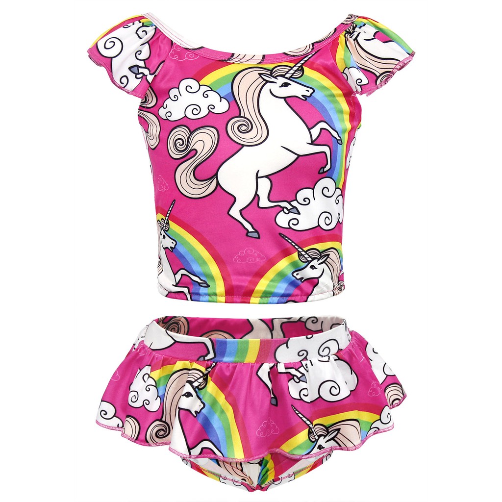 rainbow unicorn bathing suit