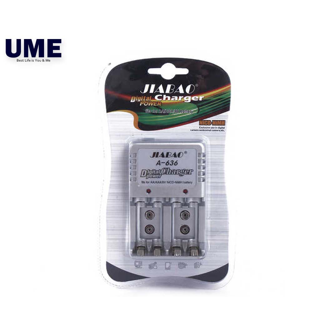 Jiabao JB636 Battery Digital Power Charger Fits for AA/AAA/9V