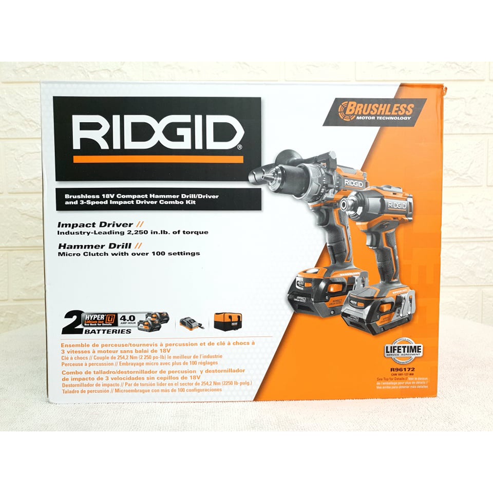 Ridgid Gen5x 18v Brushless Cordless Hammer Drill 3 Speed Impact