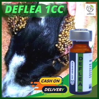 [PETORGANICS]DEFLEA 1CC Anti-Tick and Flea Spot On Mites for Pet Dogs and Cats For 10kg Weight Below