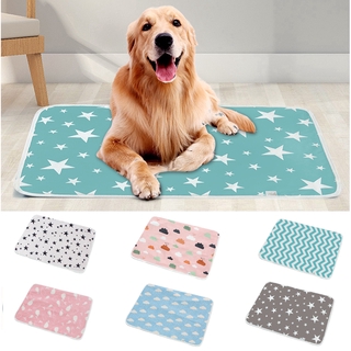 [ready stock] S-XL Waterproof Pets Dog/Cat Urine Pad Urinal mattress Cartoon Printing Reusable Pet Diaper Urine Pads Puppy Pee Mat