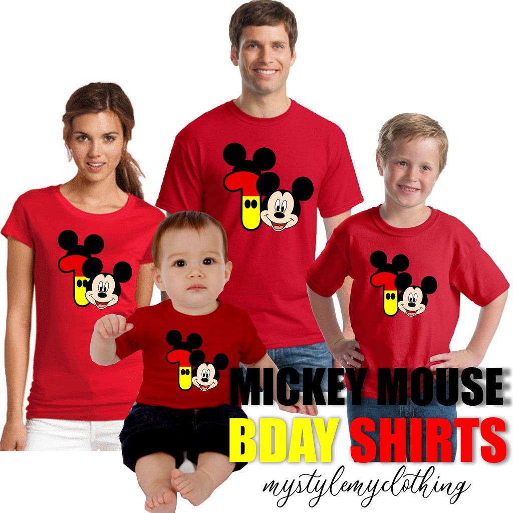 personalized mickey mouse shirts for family