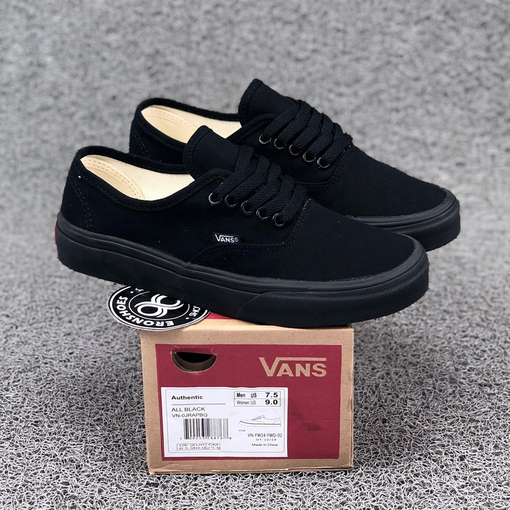 vans full black authentic