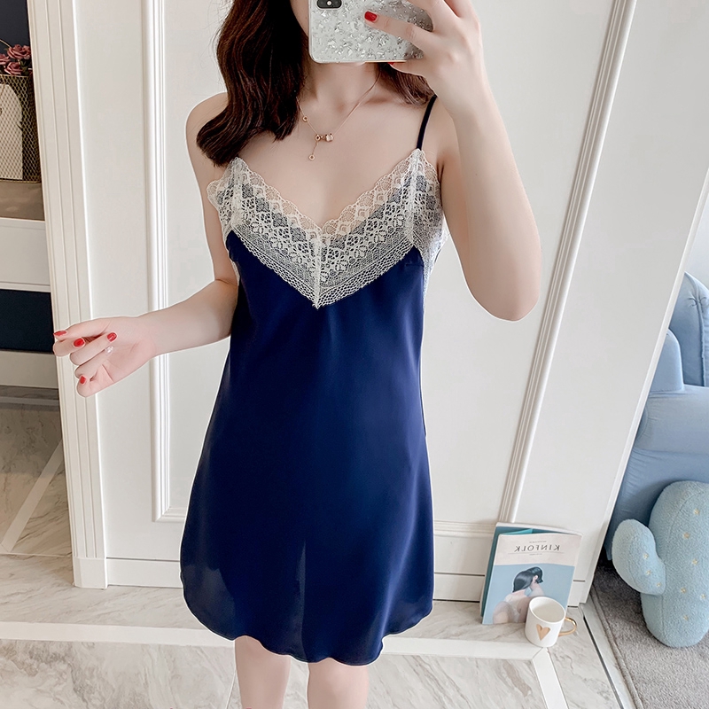 blue nighty dress