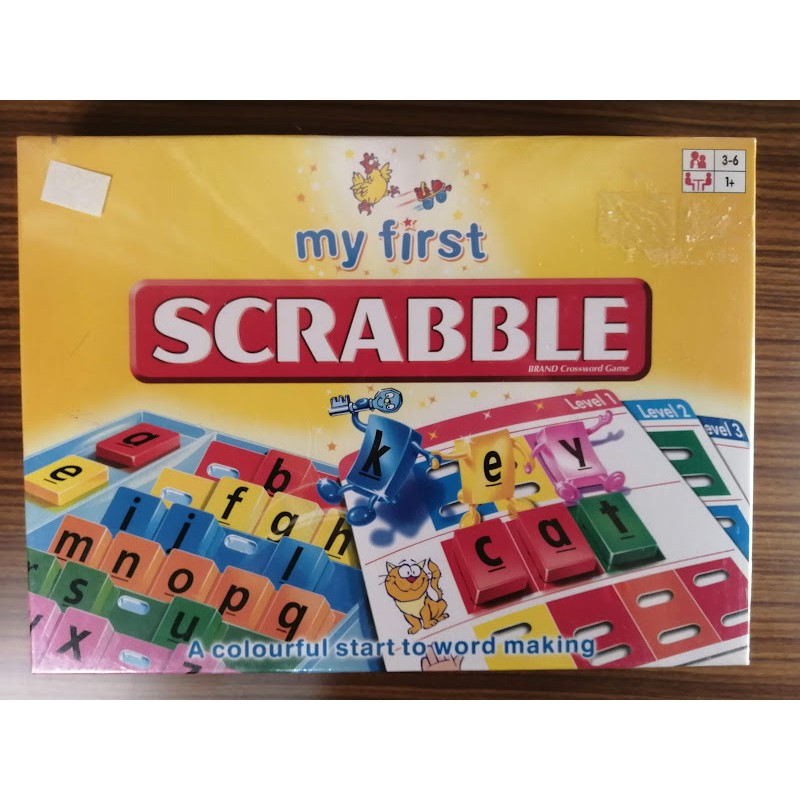 Kid's Toy - My First Scrabble (easy To Use Color-coded Alphabet ...