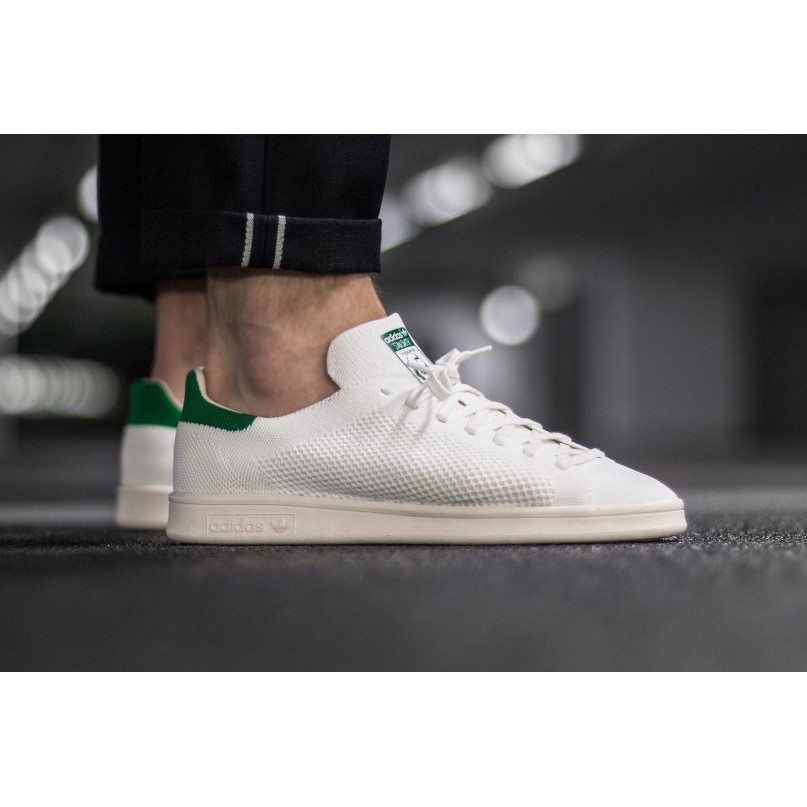 adidas stan smith boost primeknit white green