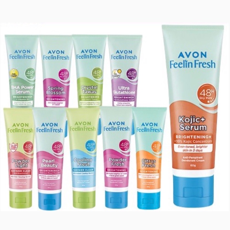 Avon Feelin Fresh Quelch AntiPerspirant Deodorant Cream 60g (2022 New