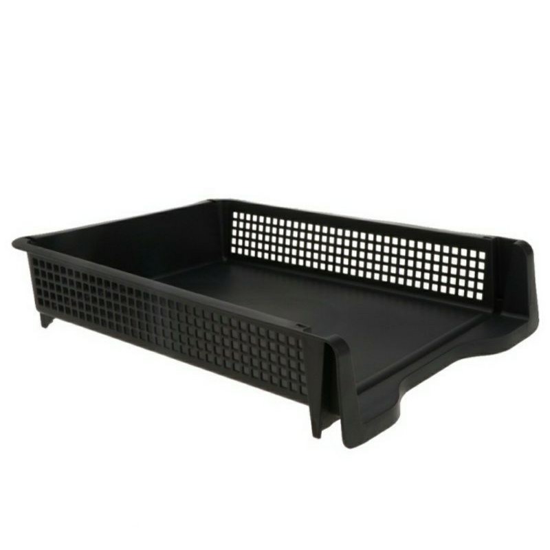 Acrylic Side Load Stackable A4 Paper Tray Organizer Folders Storage