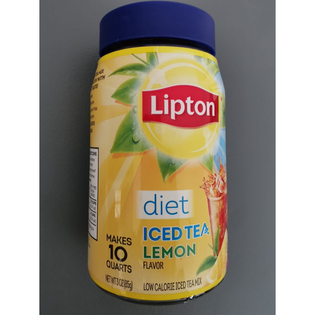 Lipton Diet No Sugar Iced Tea Mix Lemon 85g (3Oz) Makes 10 Quarts