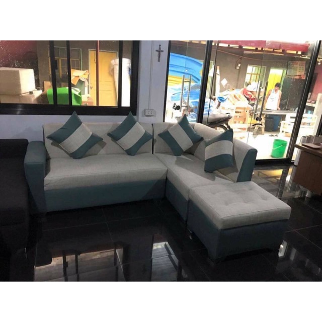 Pistachio Lshape Sofa Set Shopee Philippines