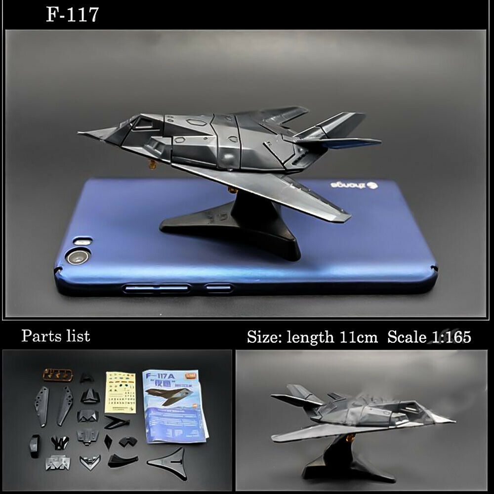4D Assembled Fighter Model Collection Puzzle Figure Toy F117 Attack