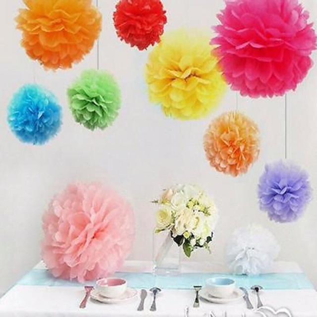 PAPER POM POMS PARTY DECORATION