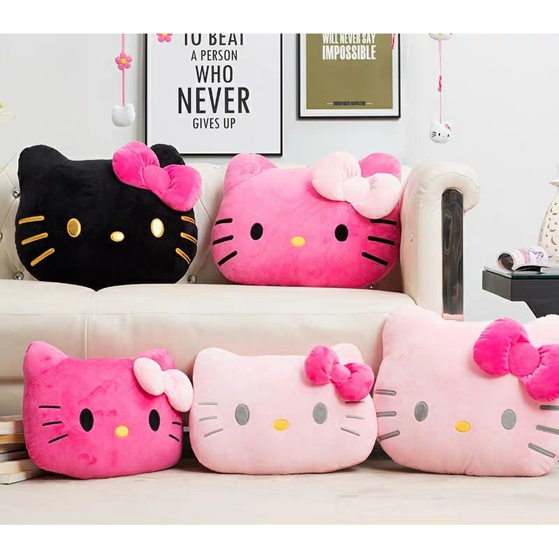 BIG SIZE!!! Hello Kitty Face Pillow 38cm x 25cm | Shopee Philippines