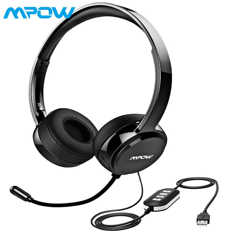 wired headset with mic for pc