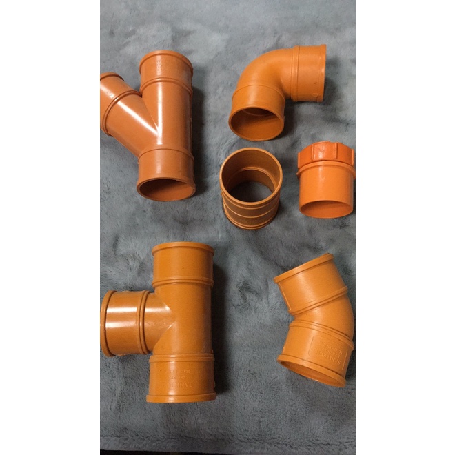 PVC ORANGE SANITARY PLUMBING FITTINGS TEE/COUPLING Shopee Philippines