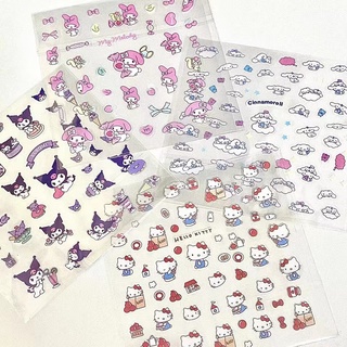 Cartoon Transparent Sticker Cute Creative Decorative Waterproof diy Handbook Material Small Painting