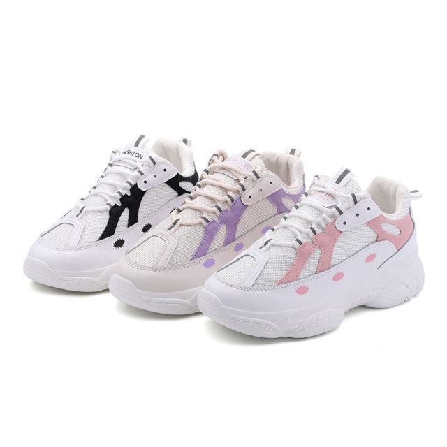 thick white sneakers