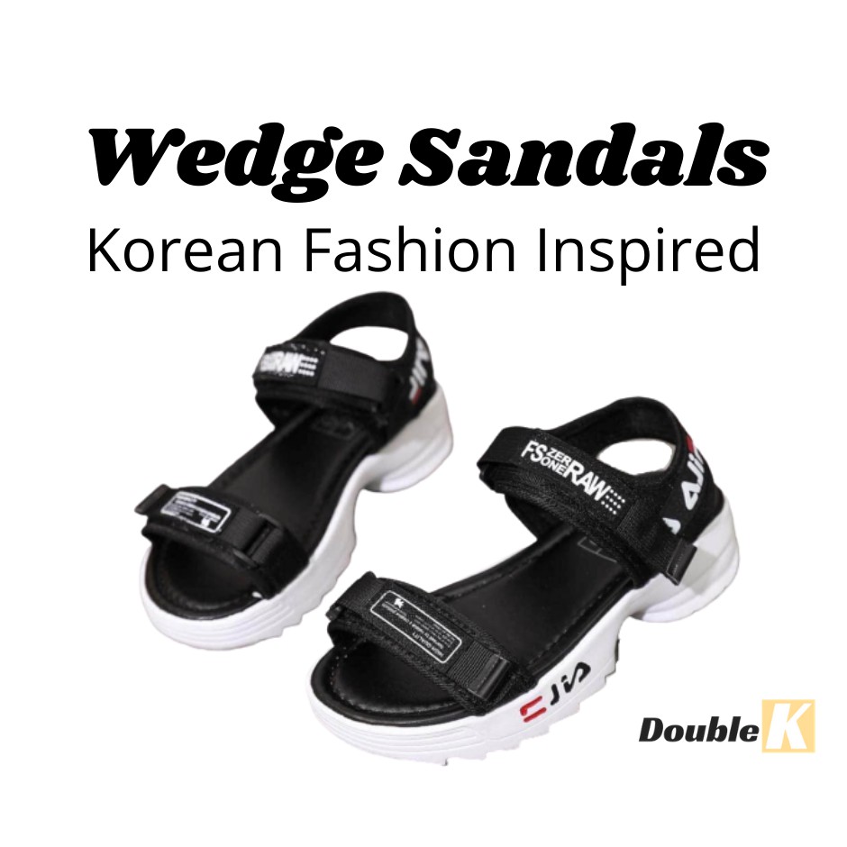 sandal wedges fila