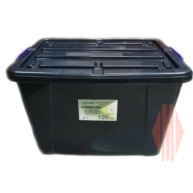 black storage containers with lid