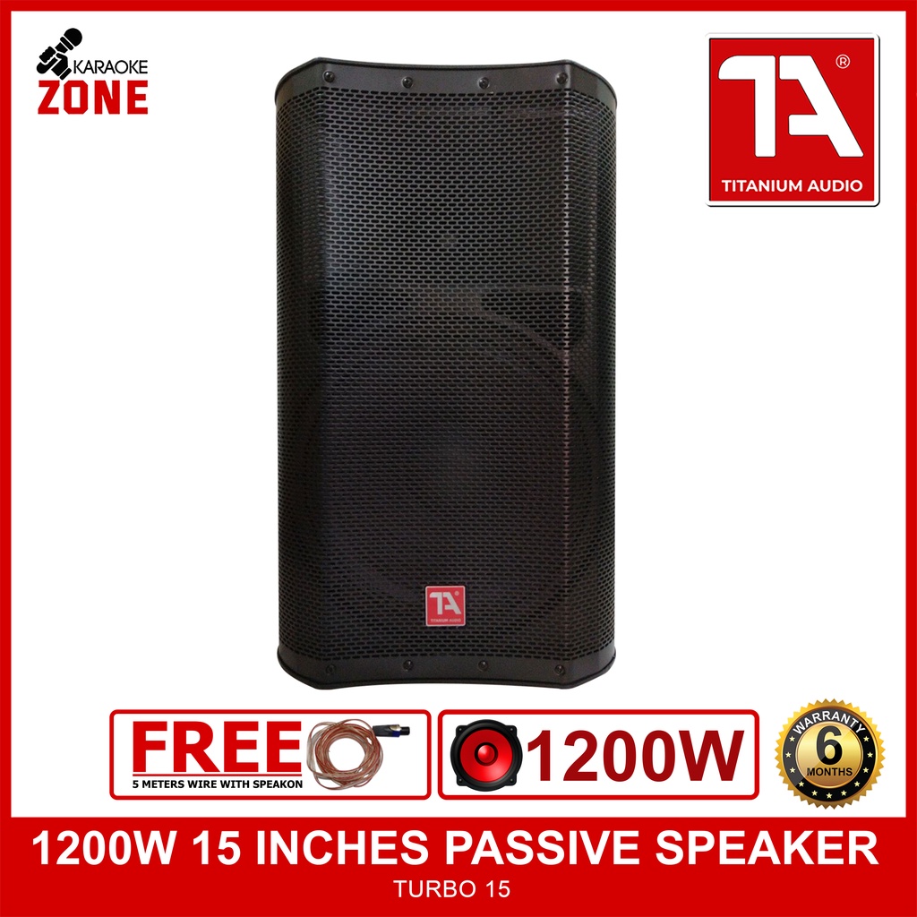 Titanium Audio Turbo 15 Speaker / Passive Speaker /1200W / 15inch