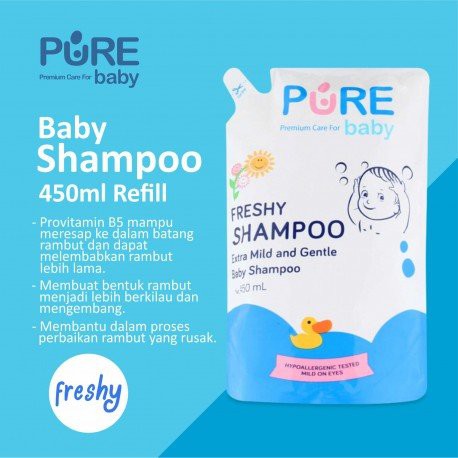 Pure Baby Freshy Shampoo Refill 450 ml Fruity Shampoo (refill) | Shopee ...