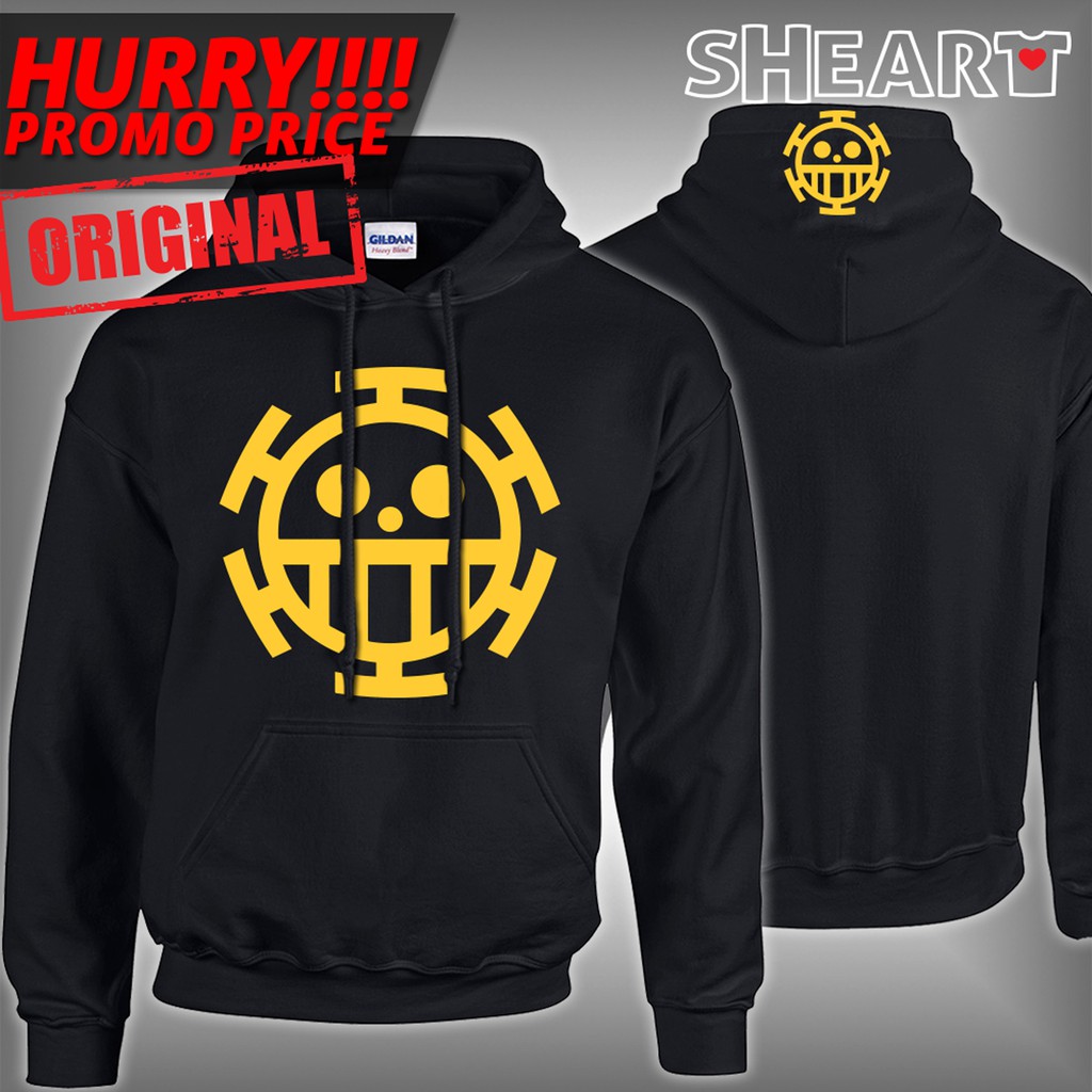Sheart Trafalgar D Water Law One Piece Original Hoodie With High Quality Rubberized Vinyl Design Shopee Philippines