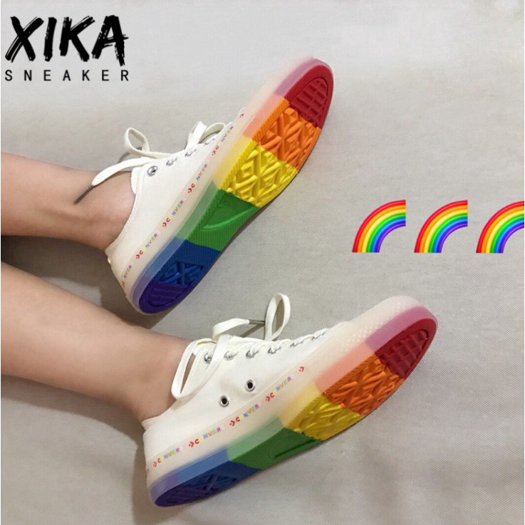 converse all star rainbow jelly