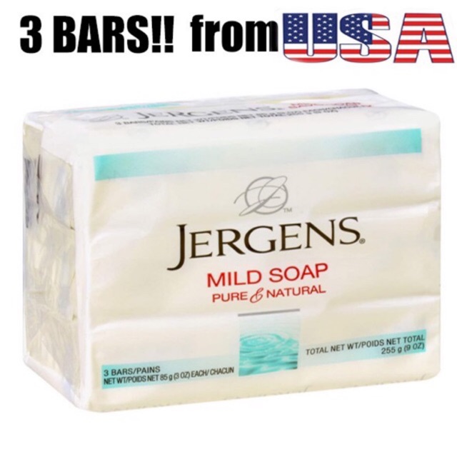 Jergens mild soap 3 bars from usa shopee philippines