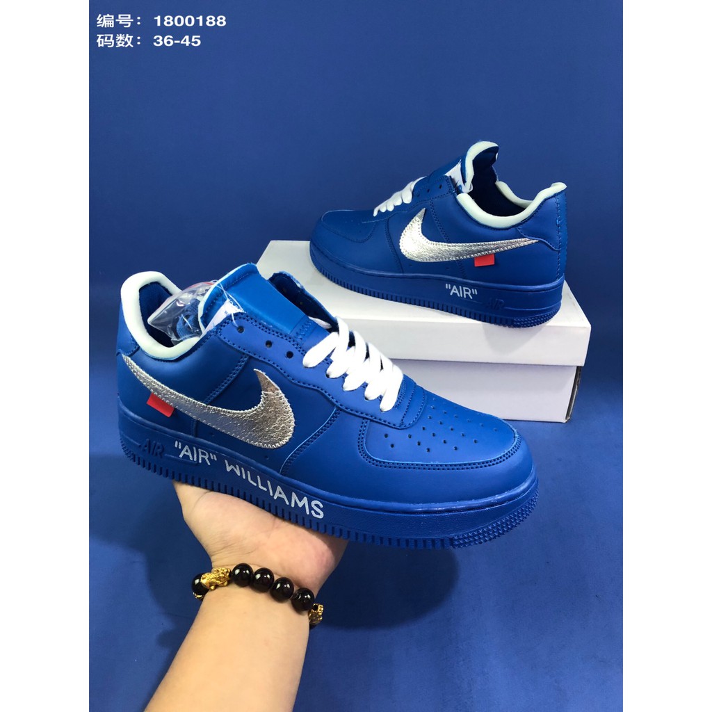 blue off white air force 1