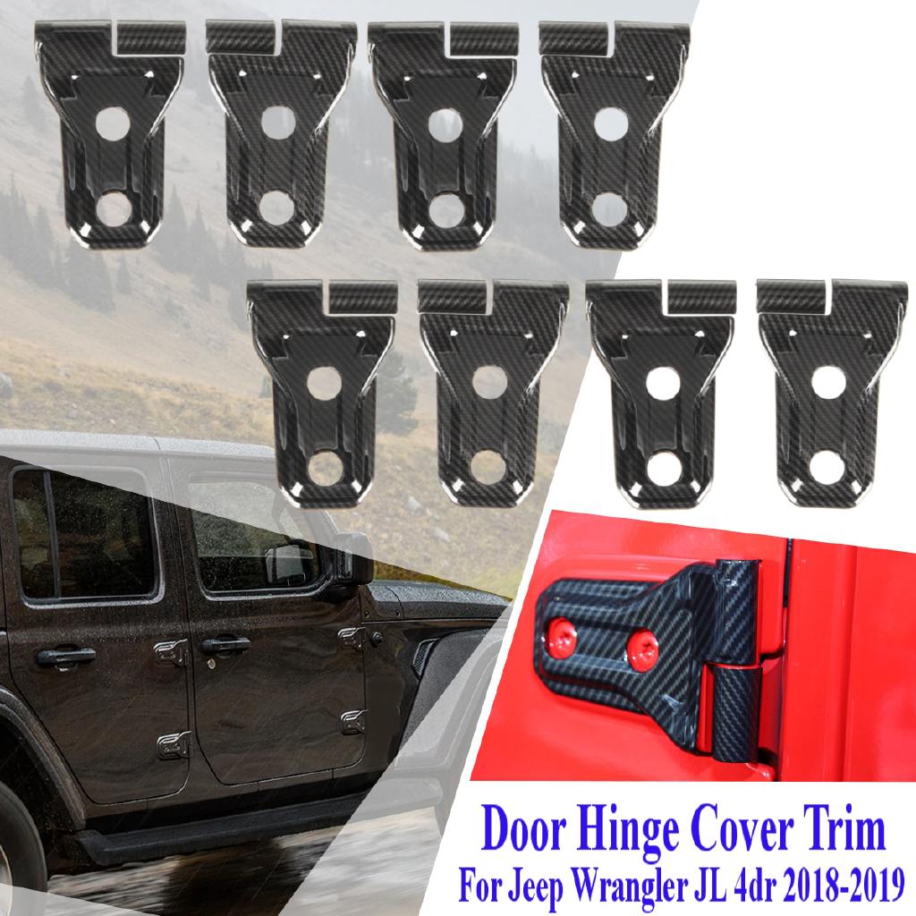 Red Abs Car Exterior Door Handle Cover Trim For 2018 Jeep Wrangler