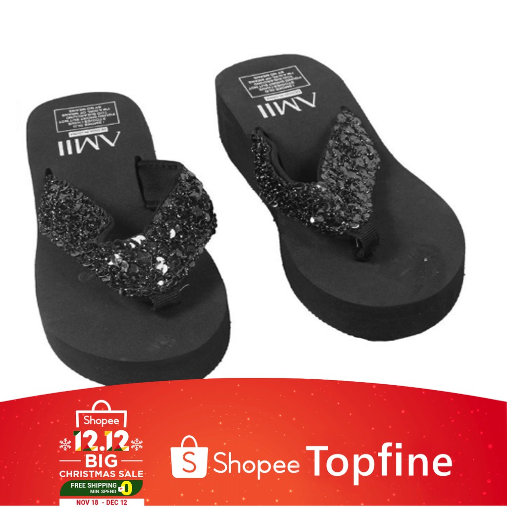 sequin flip flops