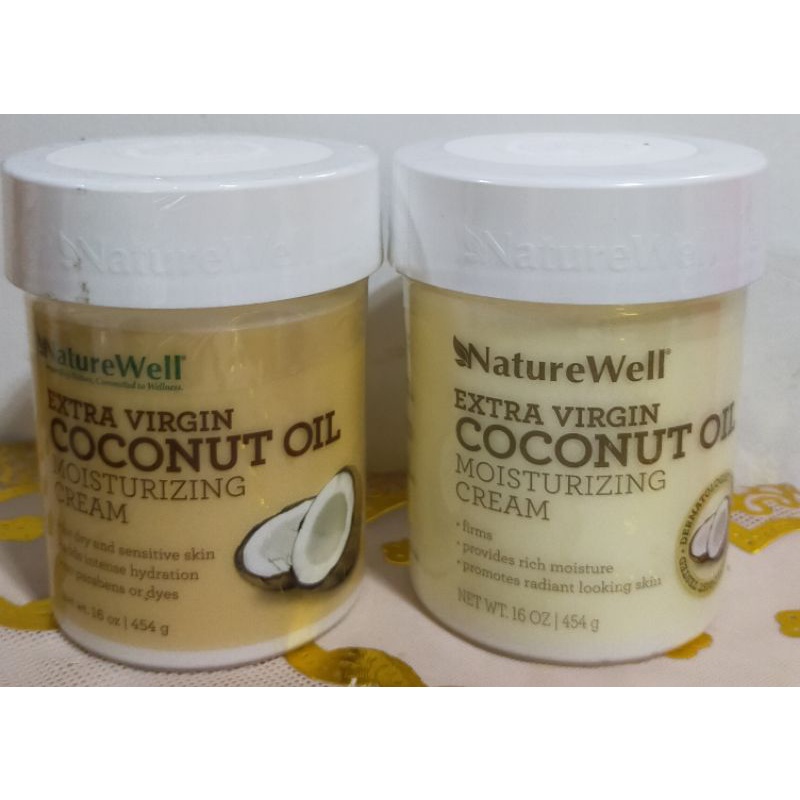 Extra Virgin Coconut Oil Nature Well Moisturizing Cream 454g Shopee