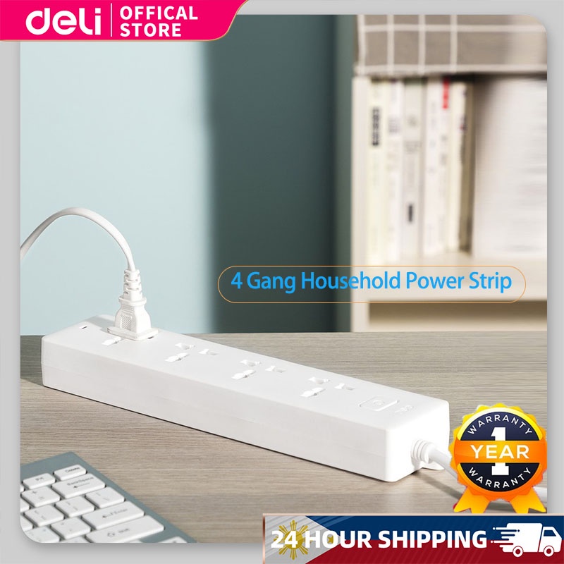 Deli Power Extension Socket Universal Socket Extension Cord Plug