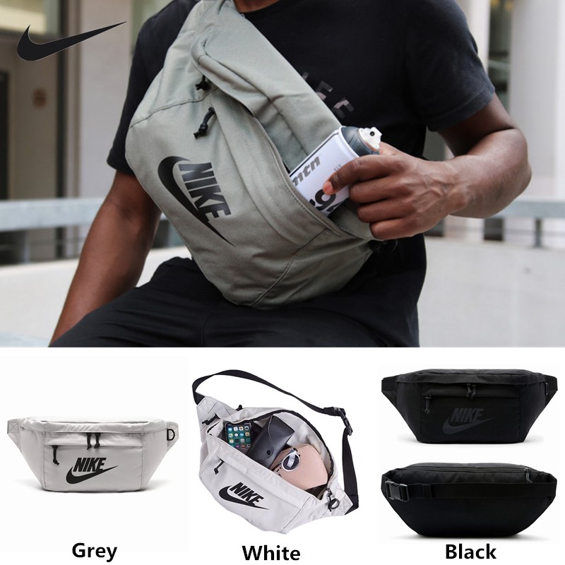 white nike waist bag