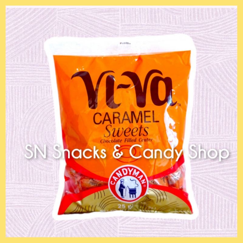 SN VIVA CARAMEL SWEETES CANDY 25PCS CHOCOLATE FILLED CENTER Shopee