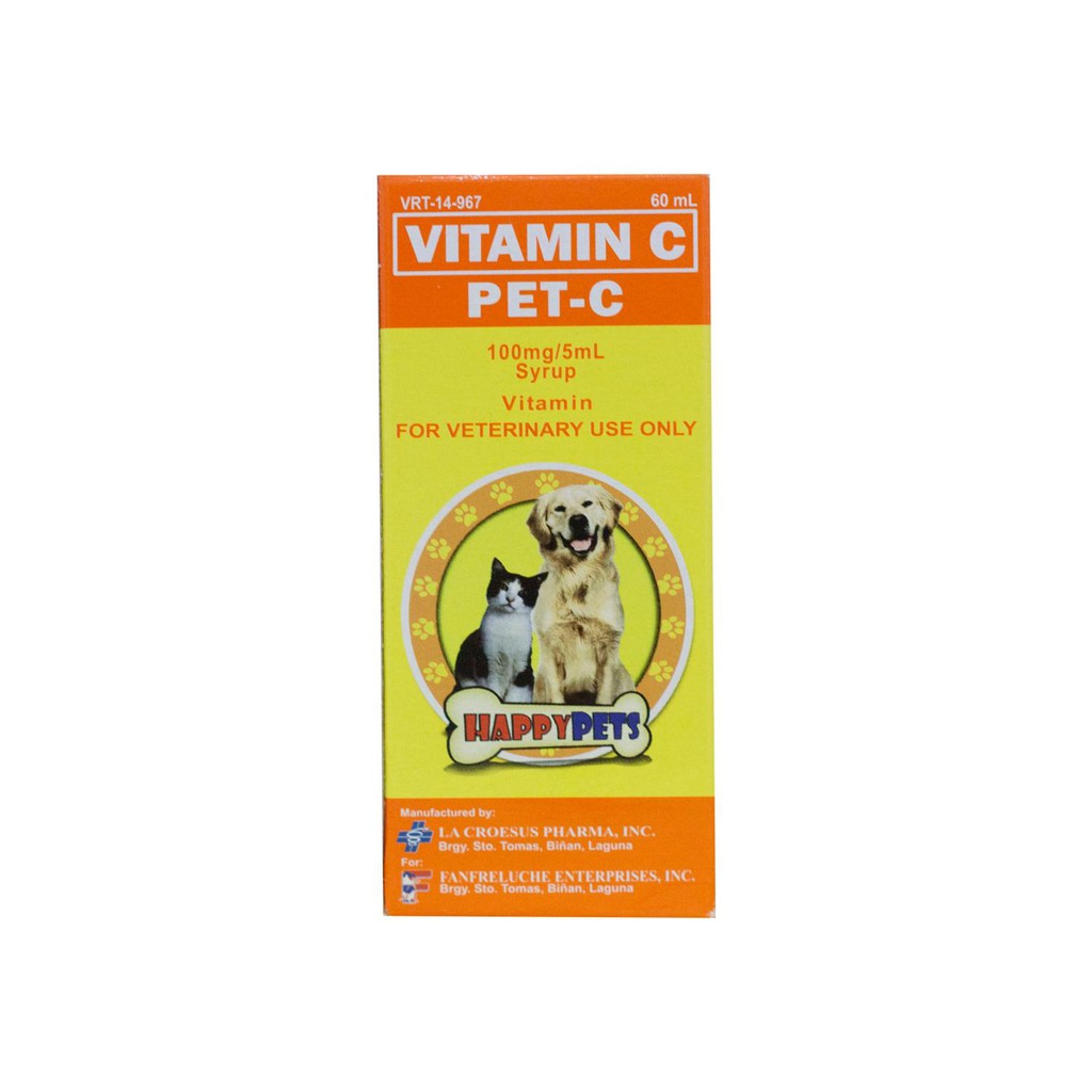 Happy Pets Pet C ( Vitamin C for cats and dogs) 60ml Shopee Philippines