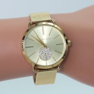 michael kors portia watch gold