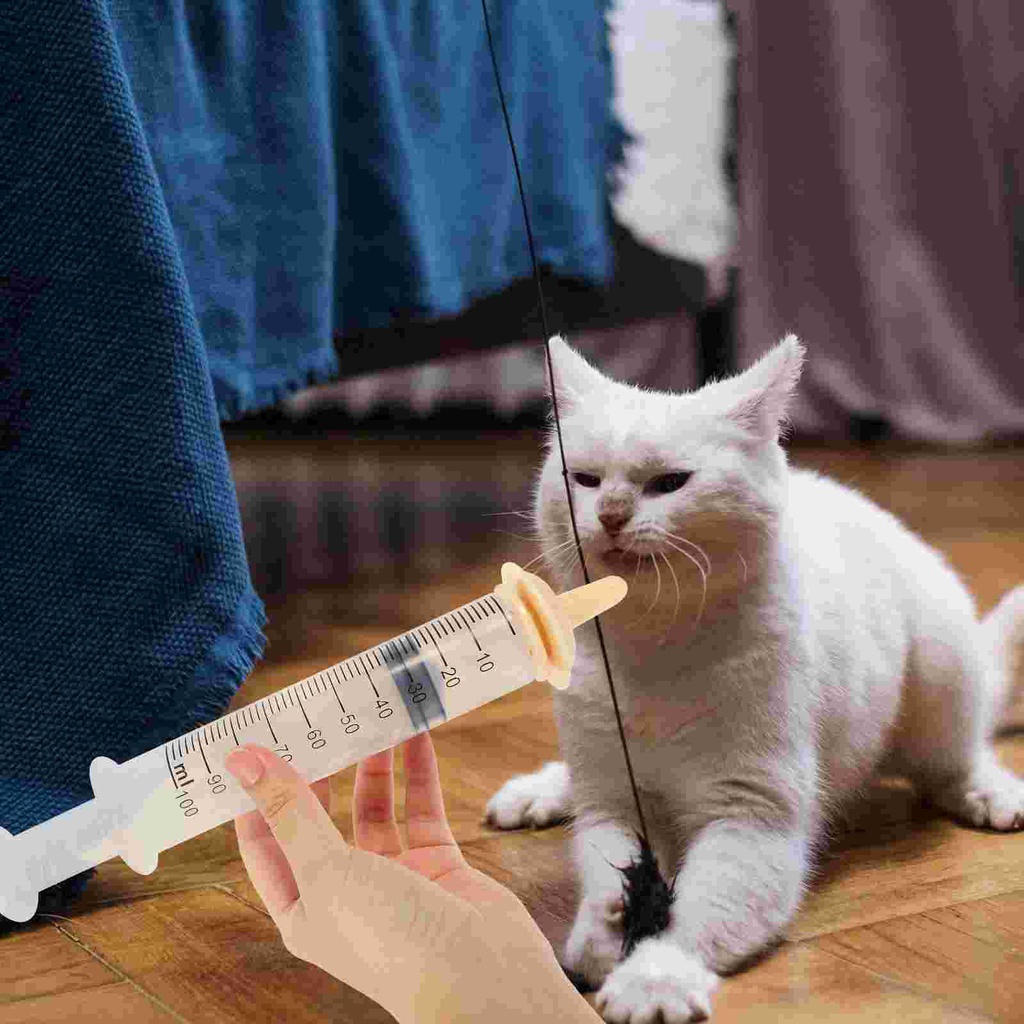 1 Set Tube Kitten Feeding Tube Feeding Syringe Puppy Feeding Nipples