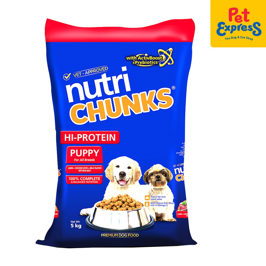 Nutri Chunks Puppy Hi Protein Lamb Chicken Liver and Milk Dry Dog Food