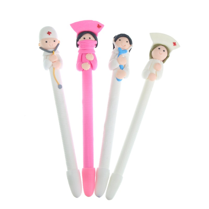 1x Finger Ball Point Pen Cute Cartoon Ballpoint Pens Kid Student New Stationery