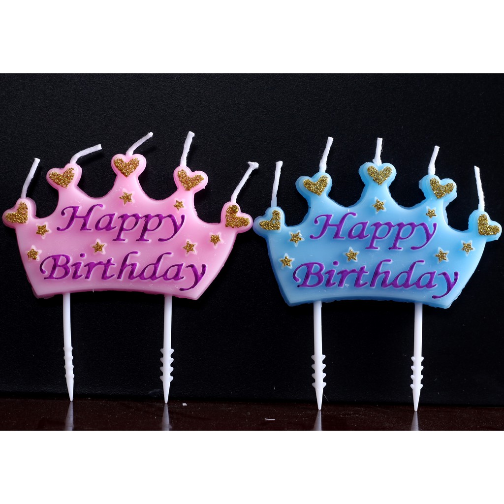 crown birthday candle