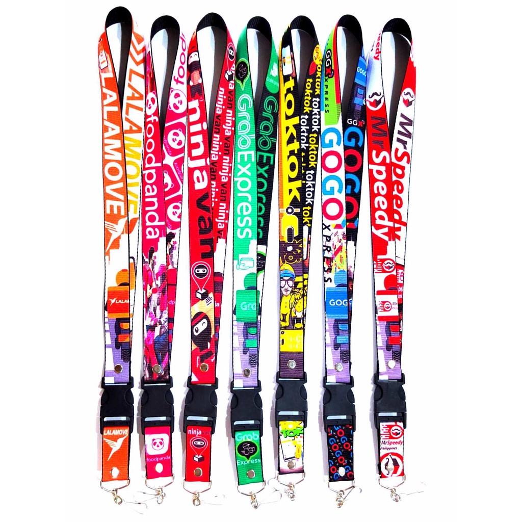 Toktok Lalamove Grab Ninja Foodpanda Design ID Lace sling LANYARD ...