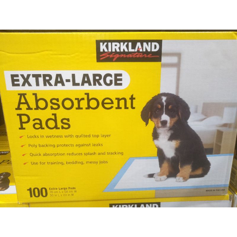 Kirkland Signature Extralarge Absorbent Pads 100 sheets Shopee Philippines