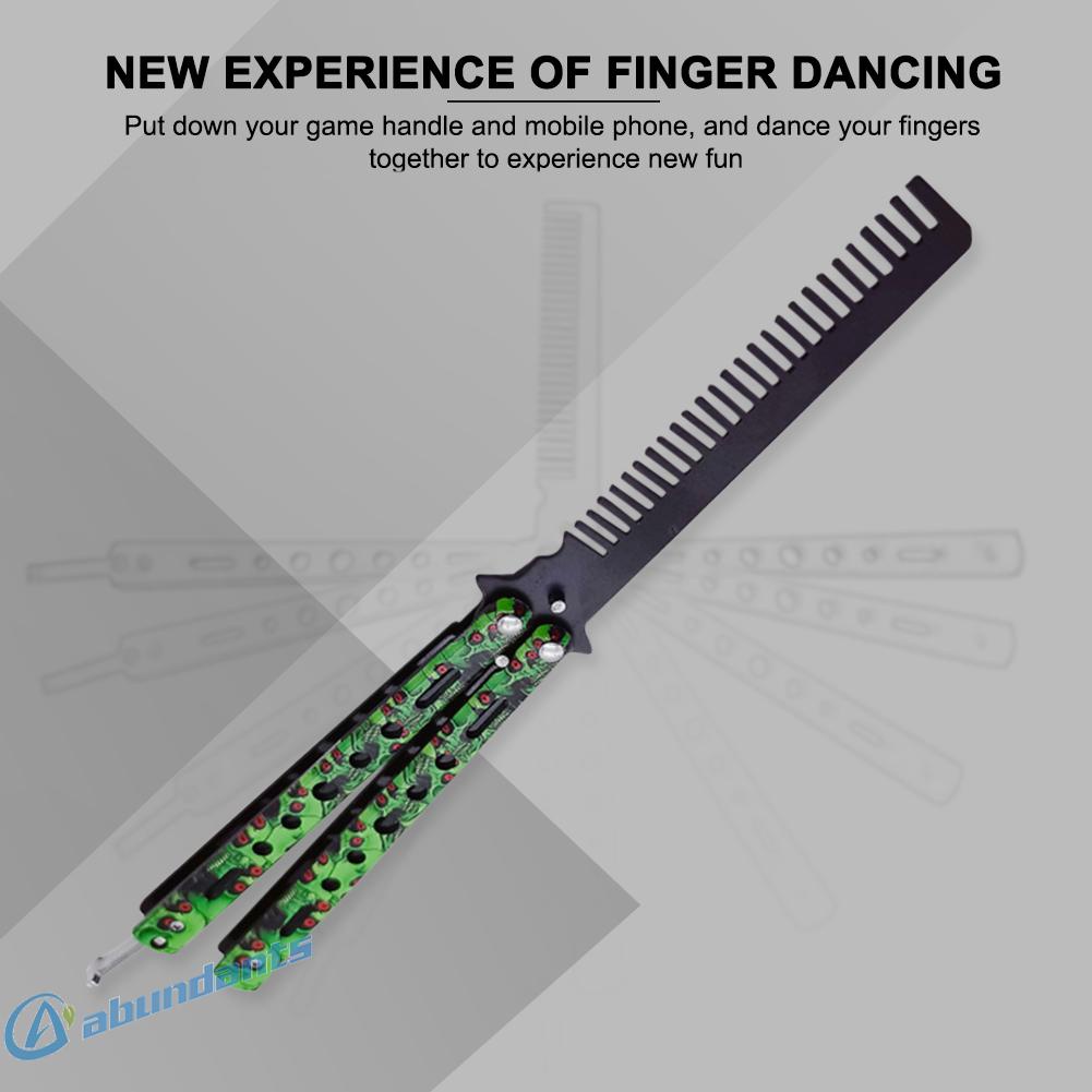 Download Cod Stainless Comb Foldable Practice Training 3d Butterfly Knife Beard Brush Shopee Philippines