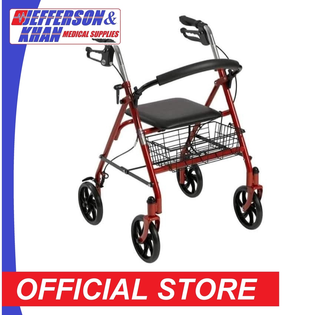 Rollator Walker with or without Footrest Foldable Walker Medical Rollator Wheelchair Crutches