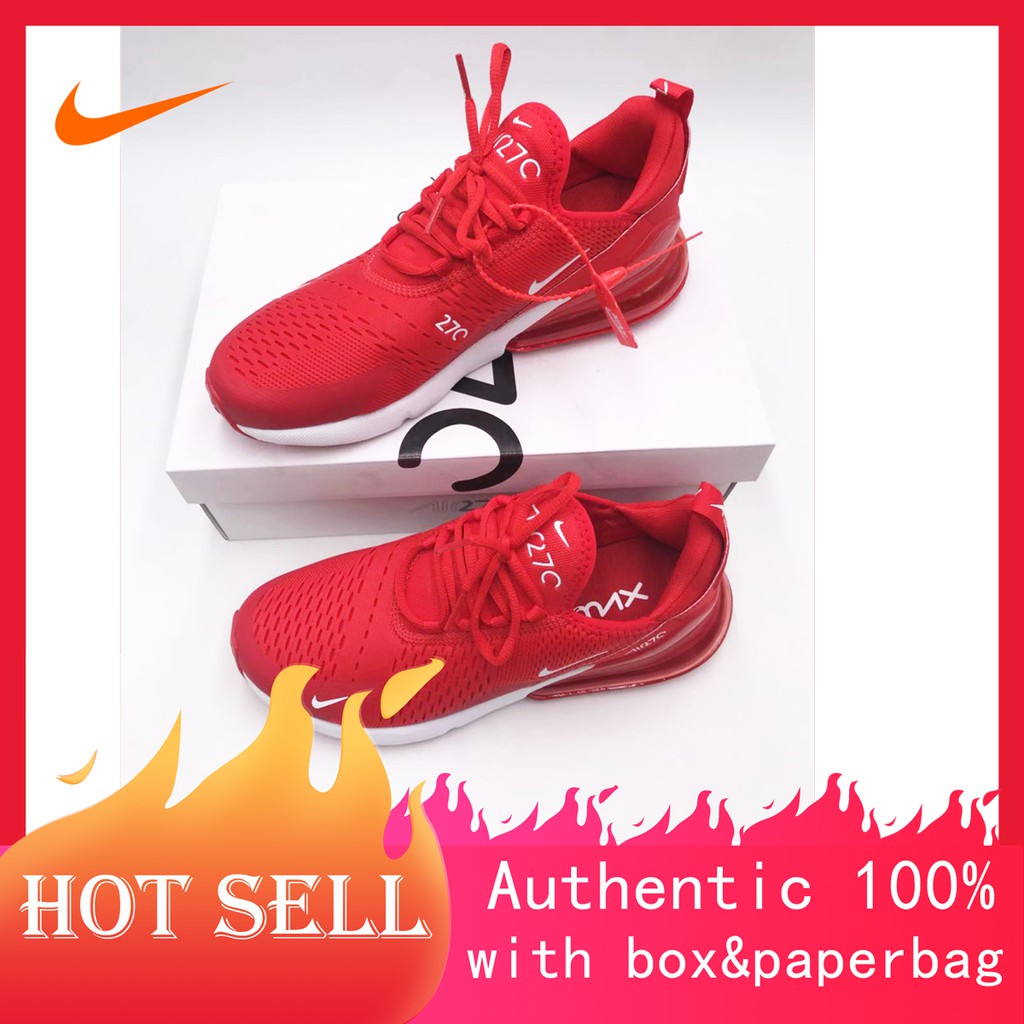 full red sports shoes